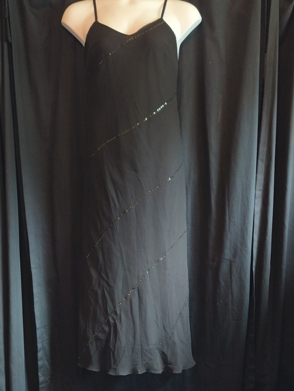 h0kus pokUs Black Polyester Gown Labelled M #0100